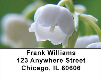 Lilly Of The Valley Address Labels | LBFLO-27