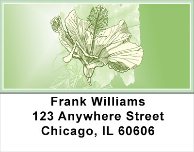 Hibiscus - Yummy Hibiscus Address Labels | LBFLO-64