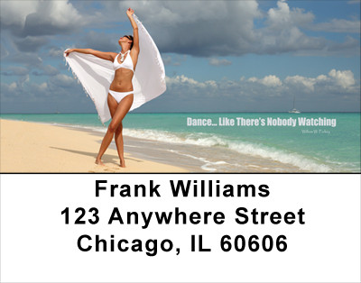 Dance Like No One's Watching Address Labels | LBFUN-28