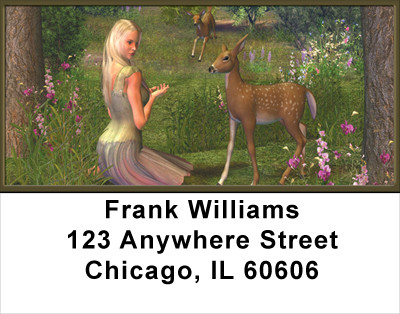 Deer Princess Address Labels | LBFUN-29