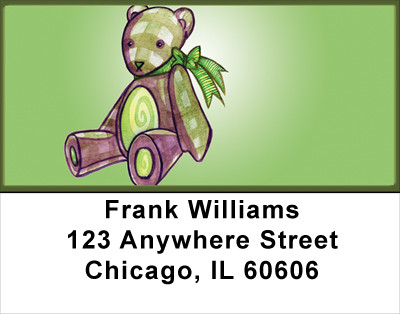 Designer Teddy Bears Address Labels | LBFUN-57