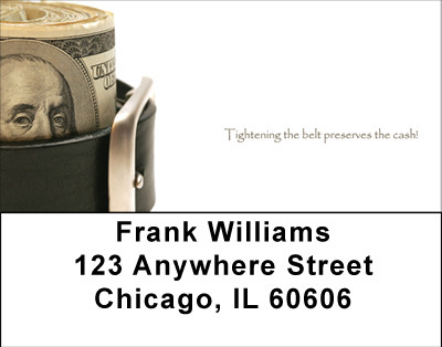 Tighten The Belt Address Labels | LBFUN-59