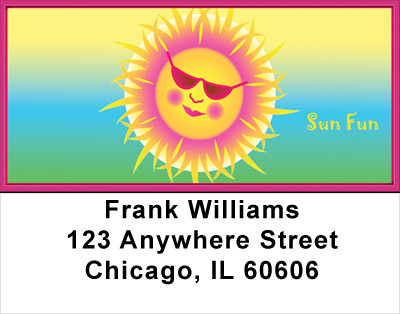 Sun Daze Address Labels | LBFUN-65