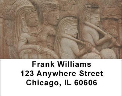 Carvings From Around The World Address Labels | LBGEO-69