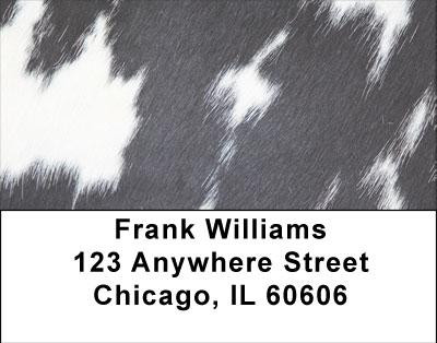 Cow Prints in Black and White Address Labels | LBGEO-70