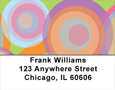 Disco Circles Address Labels | LBGEP-15