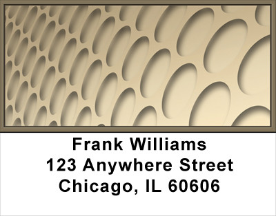 Taupe Circles Address Labels | LBGEP-25