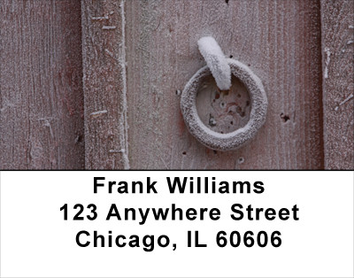 Frosty Wood Address Labels | LBGEP-29