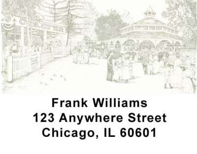 Amusement Park Scenes Address Labels | LBLBC-04