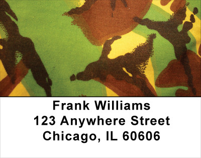 Camouflage - Bright Greens Address Labels | LBMIL-24