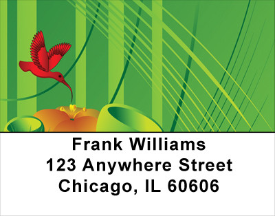 Tropical Boquet Address Labels | LBNAT-56