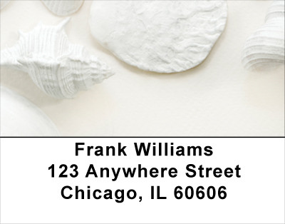 Perfectly White Shells Address Labels | LBNAT-61