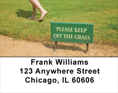 Legalize Marijuana -Please Keep Off The Grass Address Labels | LBPAT-33