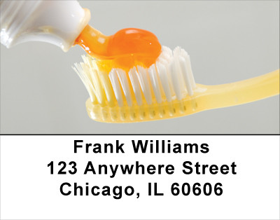 Brush Your Teeth Address Labels | LBPRO-11