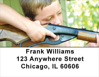 Young Hunters Address Labels | LBPRO-39