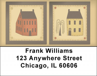Americana Folk Art Address Labels | LBQBA-21