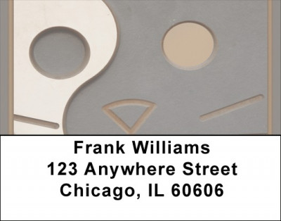 Abstract Cat Address Labels | LBQBA-82