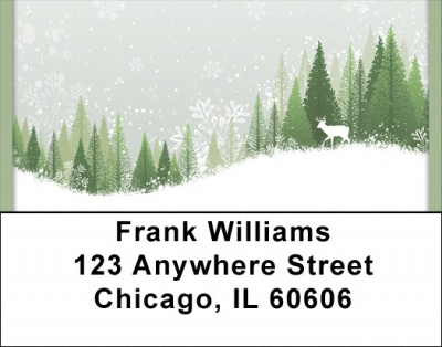 Deer Winter Holiday Address Labels | LBQBB-19