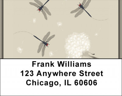 Dandelions And Dragonflies Address Labels | LBQBC-06