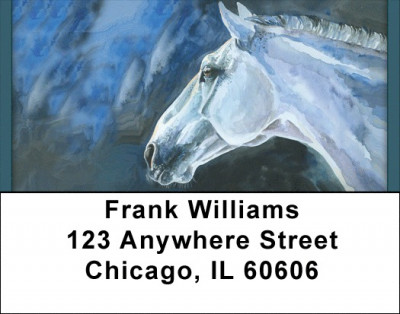 Arabian Horse Portraits Address Labels | LBQBC-61
