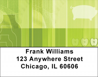 Healthy Local And Green Address Labels | LBQBE-27