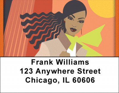 Black Divas Address Labels | LBQBF-06