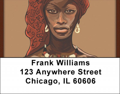 Women From Africa Address Labels | LBQBF-18