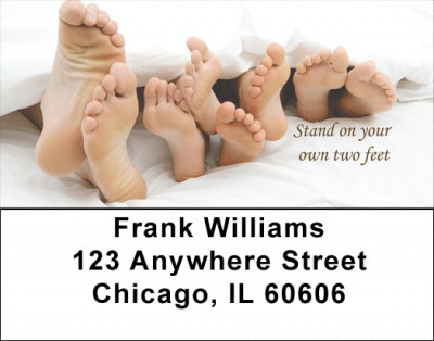 Foot Rest Address Labels | LBQBI-55