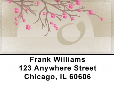 Cherry Blossom Serenity - O Address Labels | LBQBJ-73