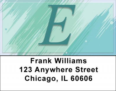 Restoration Monograms - E Address Labels | LBQBL-38