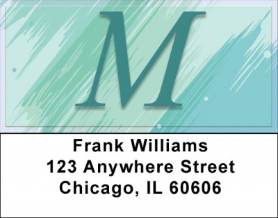 Restoration Monograms - M Address Labels | LBQBL-46