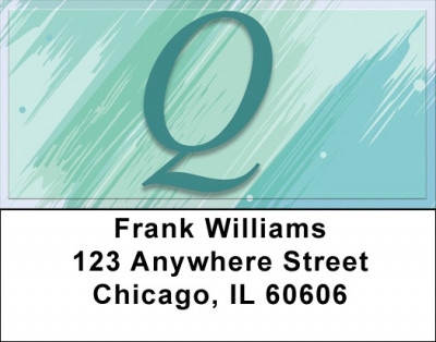 Restoration Monograms - Q Address Labels | LBQBL-50