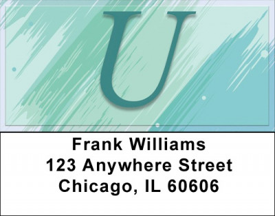 Restoration Monograms - U Address Labels | LBQBL-54