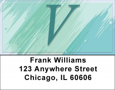 Restoration Monograms - V Address Labels | LBQBL-55