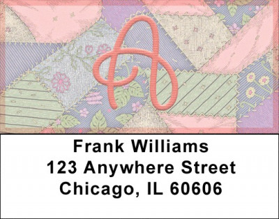Shabby Chic Monograms - A Address Labels | LBQBL-60
