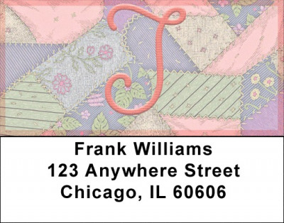 Shabby Chic Monograms - J Address Labels | LBQBL-69