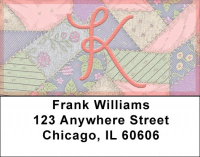 Shabby Chic Monograms - K Address Labels | LBQBL-70