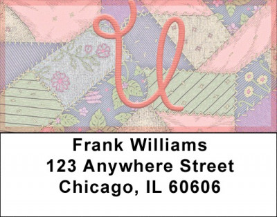 Shabby Chic Monograms - U Address Labels | LBQBL-80