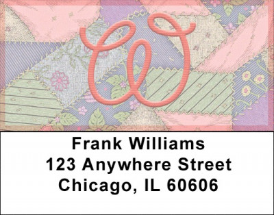 Shabby Chic Monograms - W Address Labels | LBQBL-82