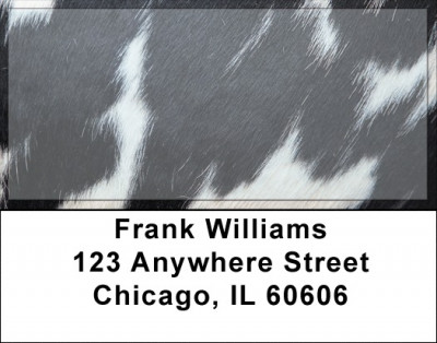 Cowhide Closeup Address Labels | LBQBM-57