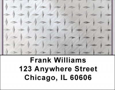 Diamondplate Tough Address Labels | LBQBN-60
