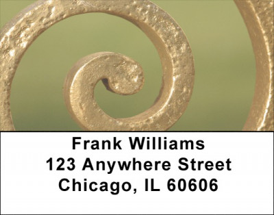Swirls And Curls Address Labels | LBQBO-28