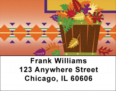 Images Of Fall Address Labels | LBQBP-72