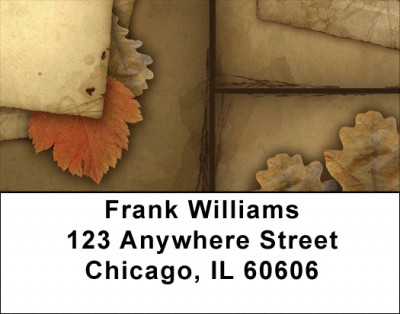 Vintage Fall Address Labels | LBQBP-73