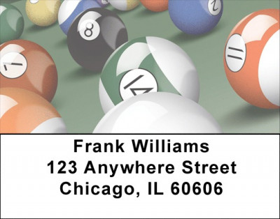 Billard Balls Address Labels | LBQBP-88