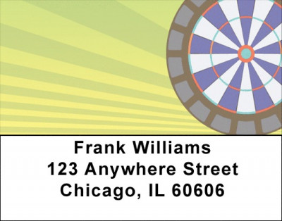 Darts And pool Address Labels | LBQBP-89