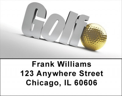 Golf Is Golden Address Labels | LBQBQ-21