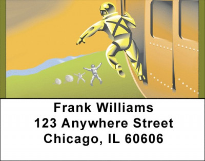 Skydiving Mission Address Labels | LBQBQ-48