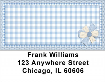 Country Gingham Address Labels | LBQBR-45