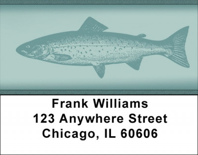 Fish Prints Address Labels | LBQBS-10